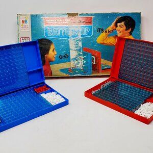 Milton Bradley Battleship 2 player game, 1967 edition. Includes two kits.